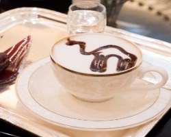 You can enjoy special coffee including Camelccino which is made from the camel's milk You can enjoy special coffee including Camelccino which is made from the camel's milk.